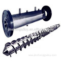 Recycled plastic screw barrel for plastic extruder